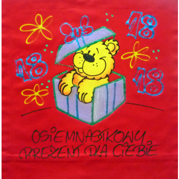 [Db09] Poduszka bawełniana Osiemnastkowy Prezent dla Ciebie